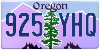 OR license plate 925YHQ