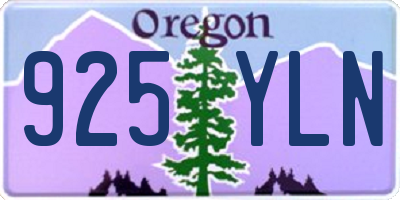 OR license plate 925YLN