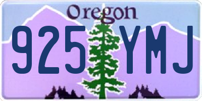 OR license plate 925YMJ