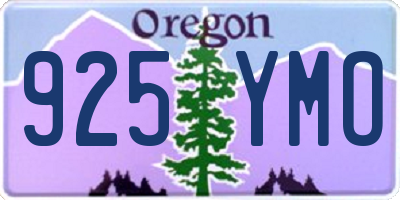 OR license plate 925YMO