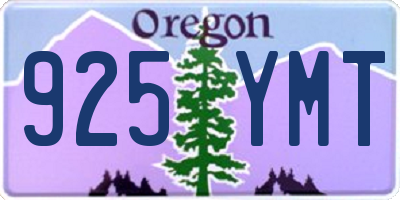 OR license plate 925YMT