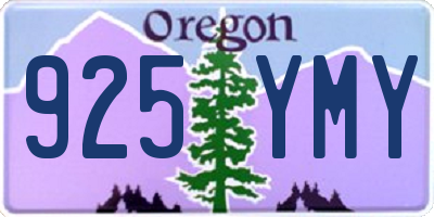 OR license plate 925YMY