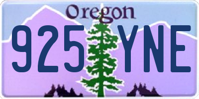 OR license plate 925YNE