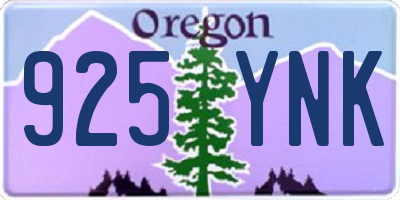 OR license plate 925YNK
