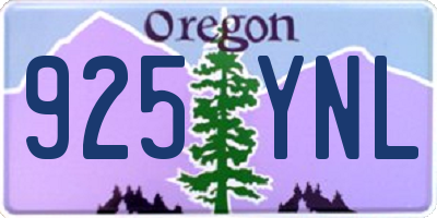 OR license plate 925YNL