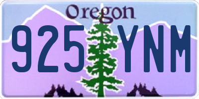 OR license plate 925YNM