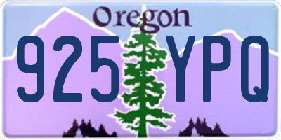 OR license plate 925YPQ