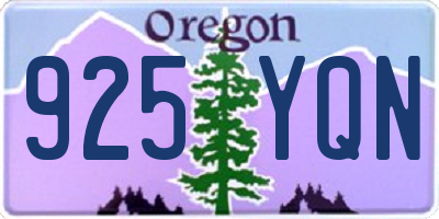 OR license plate 925YQN