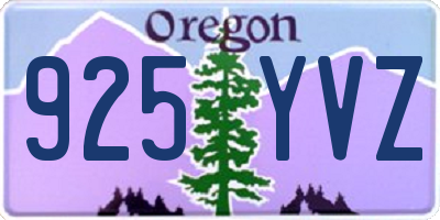 OR license plate 925YVZ