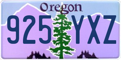 OR license plate 925YXZ