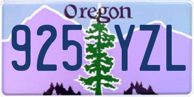 OR license plate 925YZL