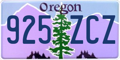OR license plate 925ZCZ