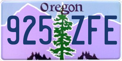 OR license plate 925ZFE