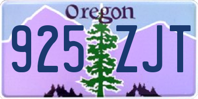 OR license plate 925ZJT