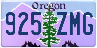 OR license plate 925ZMG