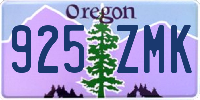 OR license plate 925ZMK