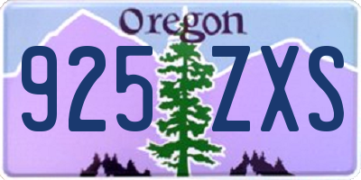 OR license plate 925ZXS