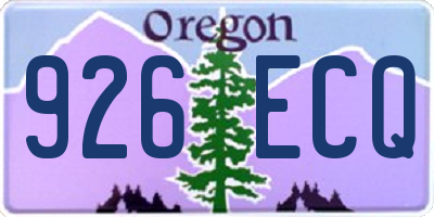 OR license plate 926ECQ