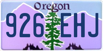 OR license plate 926EHJ