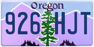OR license plate 926HJT