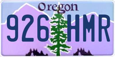 OR license plate 926HMR