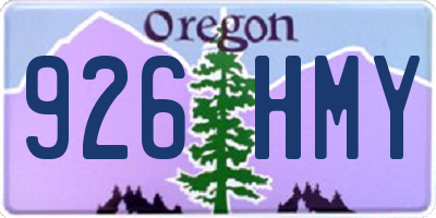 OR license plate 926HMY