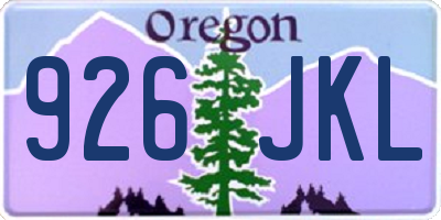 OR license plate 926JKL