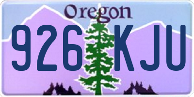 OR license plate 926KJU