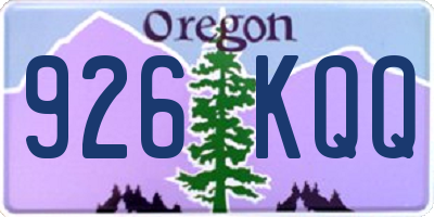 OR license plate 926KQQ