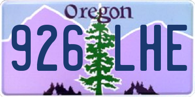 OR license plate 926LHE