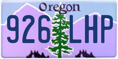 OR license plate 926LHP