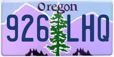 OR license plate 926LHQ