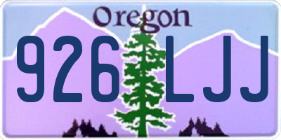 OR license plate 926LJJ