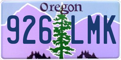 OR license plate 926LMK