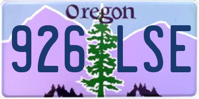 OR license plate 926LSE