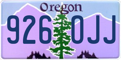 OR license plate 926OJJ