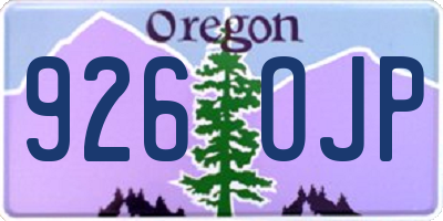OR license plate 926OJP