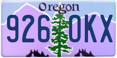 OR license plate 926OKX