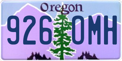 OR license plate 926OMH