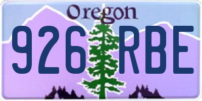 OR license plate 926RBE