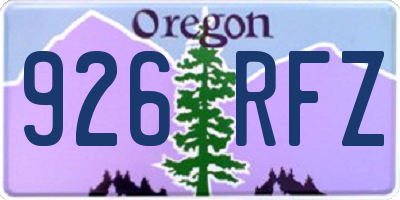 OR license plate 926RFZ