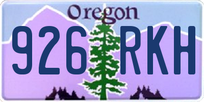 OR license plate 926RKH