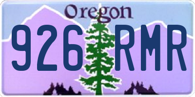 OR license plate 926RMR