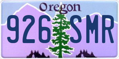 OR license plate 926SMR
