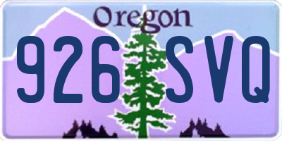 OR license plate 926SVQ