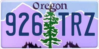 OR license plate 926TRZ