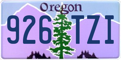 OR license plate 926TZI
