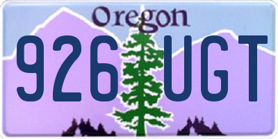 OR license plate 926UGT