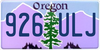 OR license plate 926ULJ