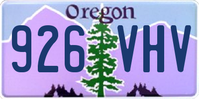 OR license plate 926VHV
